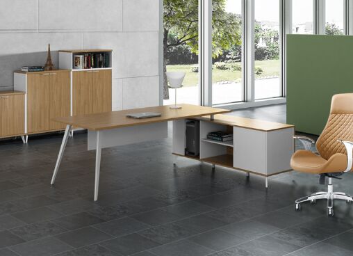 现代简约办公桌椅组合板式家具