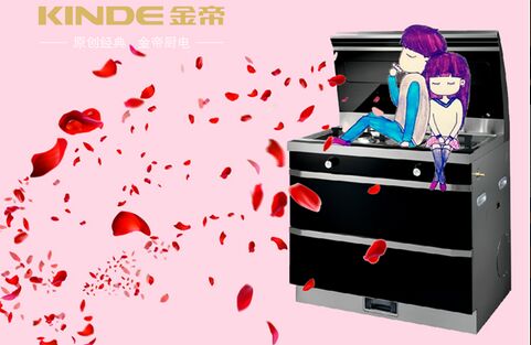 金帝集成灶：我负责做饭养家，你负责貌美如花