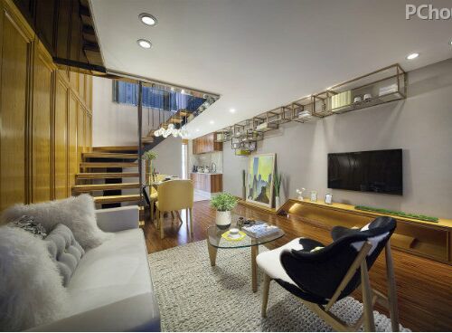巧用暖色系 打造64平原木温馨公寓