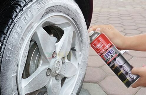 带走轮胎污垢 标榜强力泡沫光亮剂靠得住