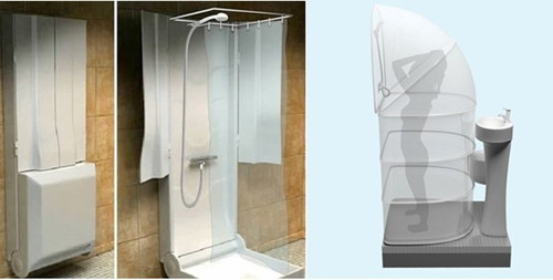 可折叠淋浴房 拯救你的小小空间