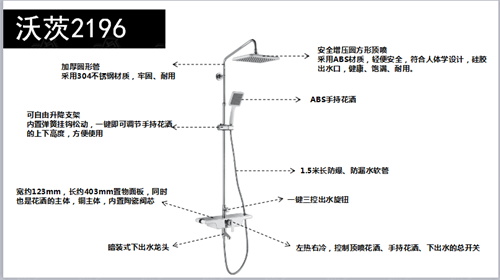 时尚新颖 东鹏洁具沃茨系列2196大花洒测评