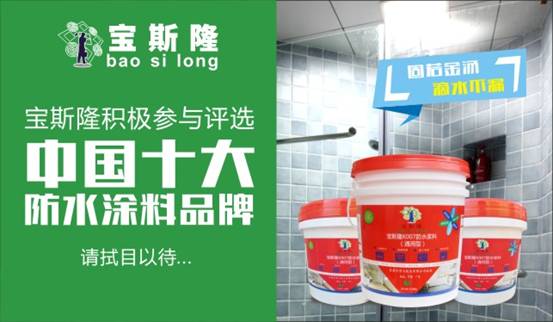 宝斯隆积极参与“中国十大防水涂料品牌”评选 匠心极致缔造臻品