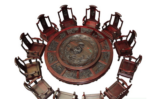 振宇红木：红木家具皆有灵性《团团圆圆大圆台》的艺术之美