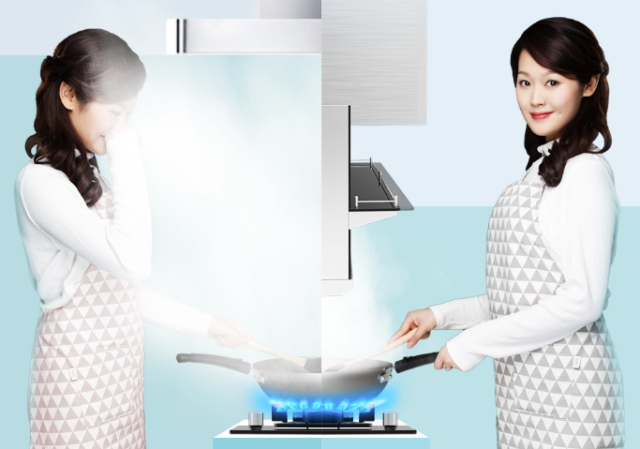 布克新一代拦截式油烟机X系列——拦截油烟不过脸的厨房神器！