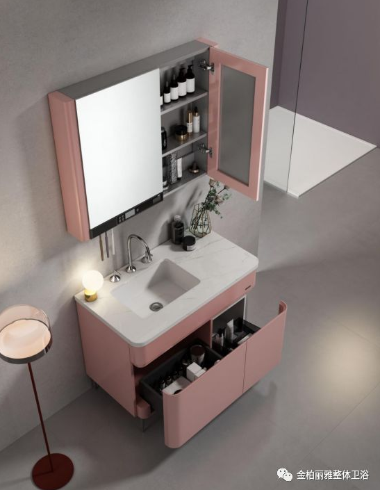 金柏丽雅现代浴室柜轻奢最高级别，开启2020粉色元年