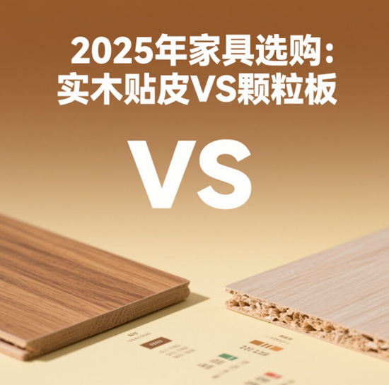 2025年家具选购红宝书：实木贴皮VS颗粒板，如何一眼辨真伪？