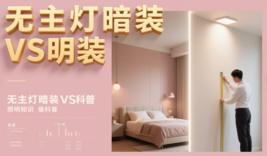 暗装VS明装：无主灯品牌安装工艺全维度对比