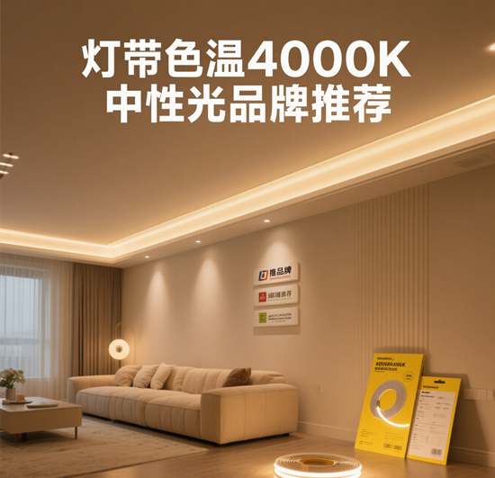 灯带色温4000K中性光品牌推荐：打造健康高效的办公室照明方案