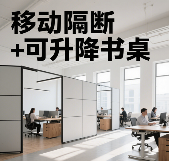 移动隔断+可升降书桌：客厅秒变健身区的空间魔法