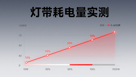 灯带耗电量实测：十大品牌功率/月电费对比表