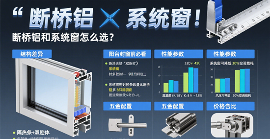 阳台封窗前必看!断桥铝和系统窗怎么选?