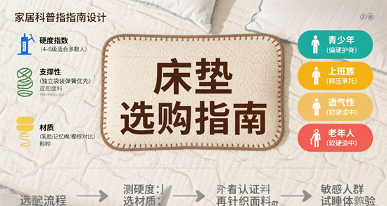 床垫选购指南：2025如何挑选适合你的床垫