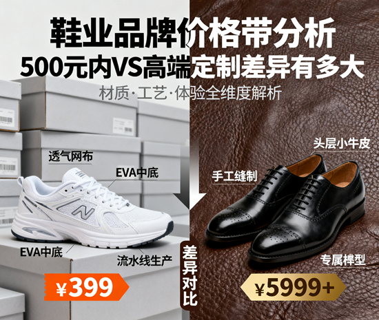 鞋业品牌价格带分析：500元内VS高端定制差异有多大？