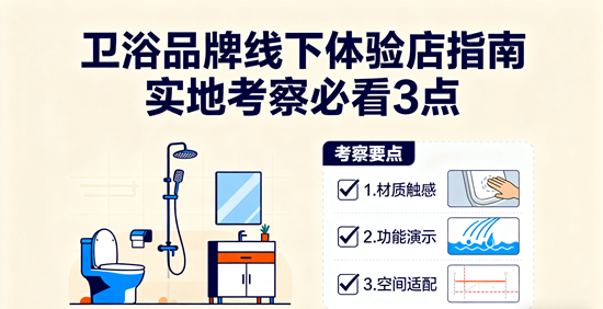卫浴品牌线下体验店指南：实地考察必看3点