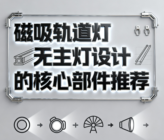 磁吸轨道灯：无主灯设计的核心部件推荐