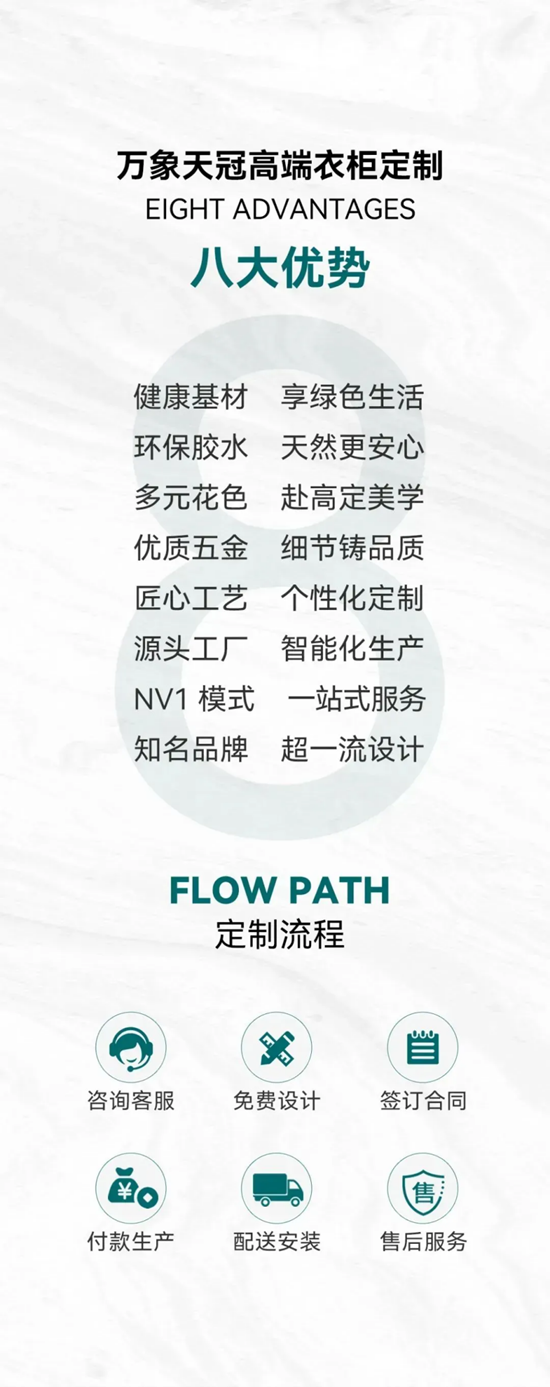 万象天冠高端衣柜定制：现代简约丨质感与温柔共生